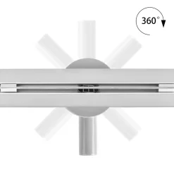 Caniveau de douche italienne slim DEKI L.80 cm acier inoxydable avec siphon 360, drainage performant SANIVERRE