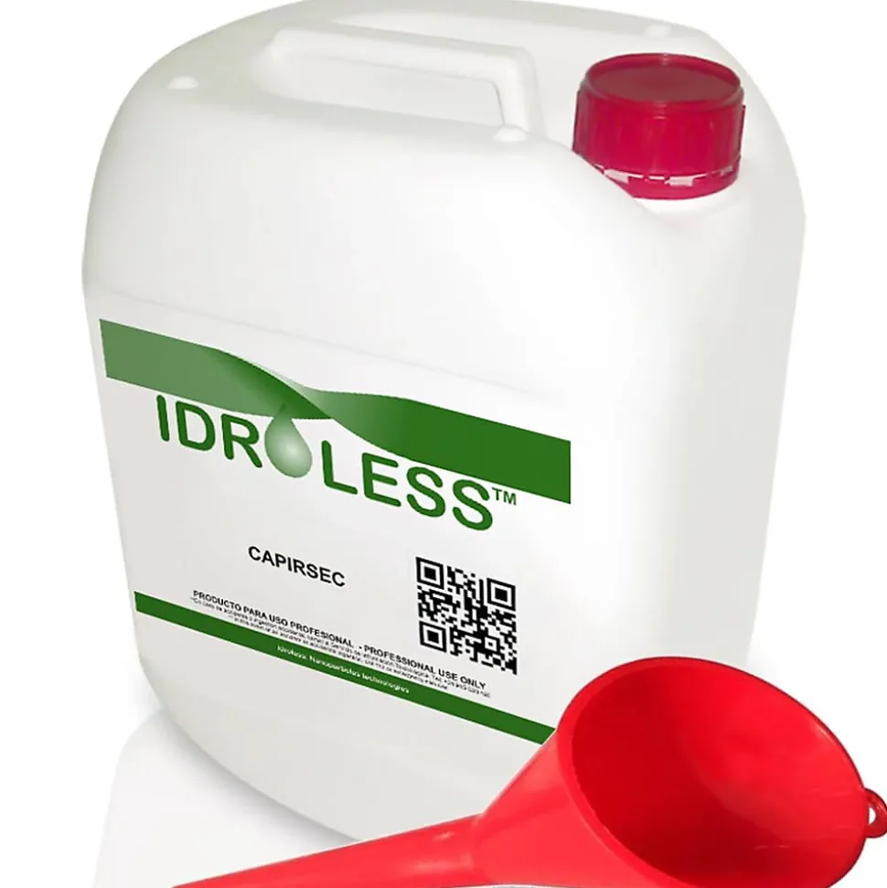 Capirsec Imperméabilisant Capillaire 10 litres + 1 canule - Liquide injectable qui empêche la remontée d'humidité dans les murs