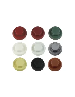 Capuchon plastique Vis Diamètre 6.3 Surplat 10 RAL6028 - 100 pièces