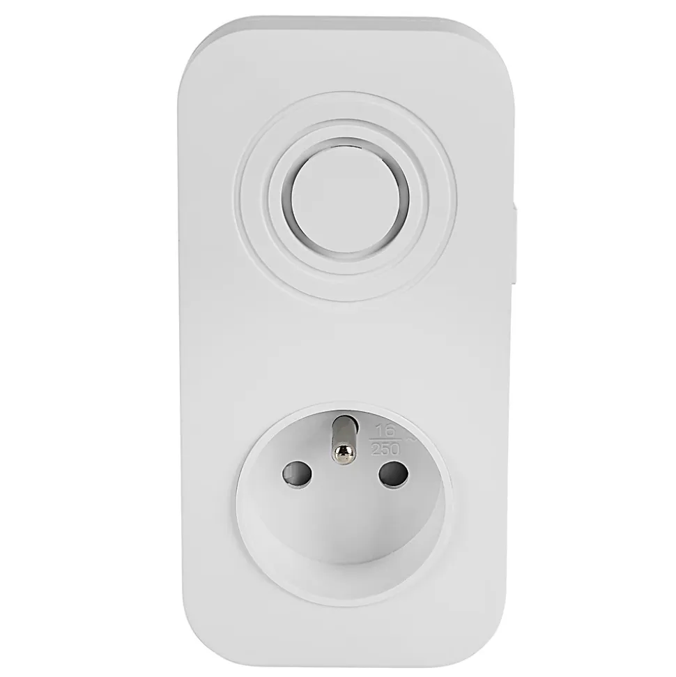 Carillon enfichable prise gigogne et bouton sans fil Blyss Soft Touch 36 mélodies