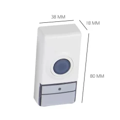 Carillon USB avec Flash LED Multi couleur et bouton de sonnette sur piles