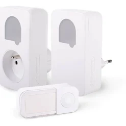 Carillons - SCS SENTINEL - SONE DUO - Sans fil et sans pile - Lot de 2 - Portée 150+50 metres - Auto-alimenté