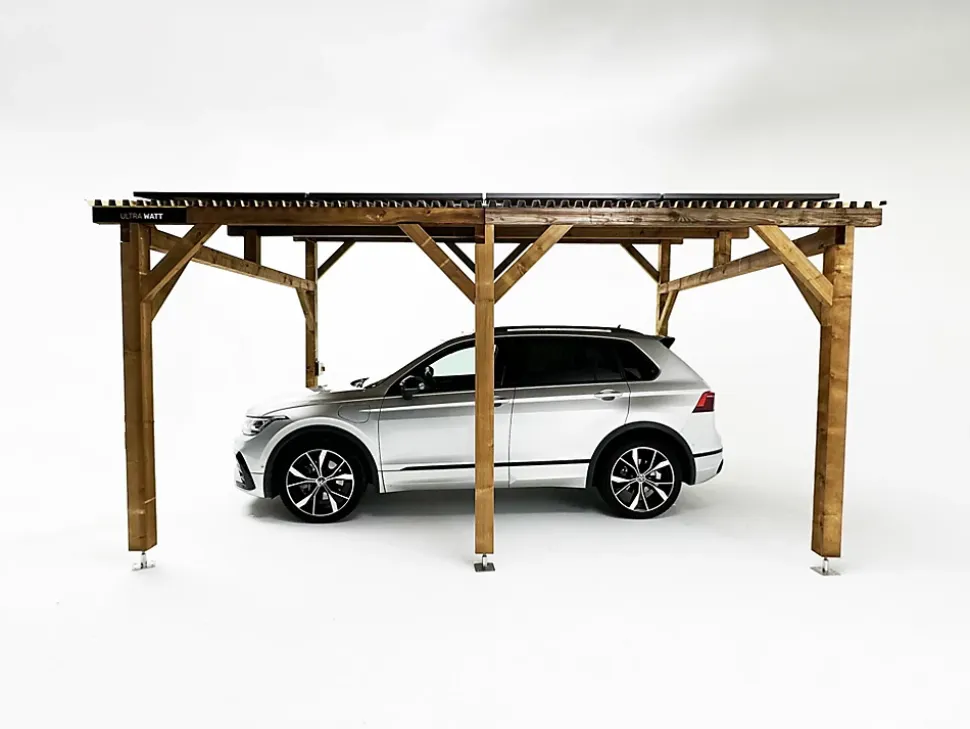 Carport solaire avec panneaux photovoltaïques design 3000 Ultrawatt