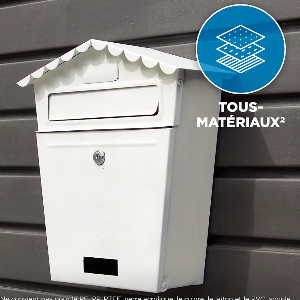Cartouche de colle polymère propulsée au gaz, 200 g - intérieur/extérieur