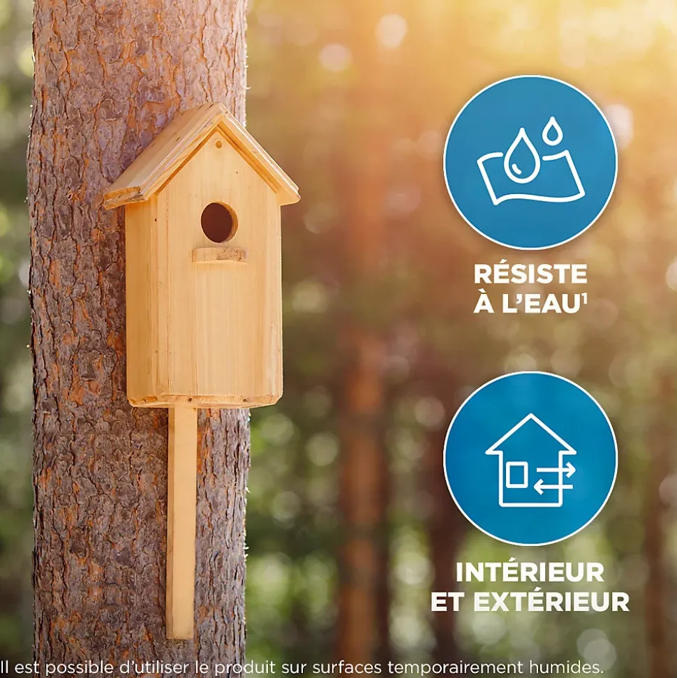 Cartouche de colle polymère propulsée au gaz, 200 g - intérieur/extérieur