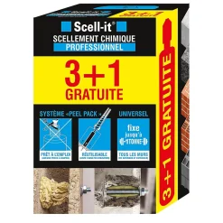 Cartouche de scellement chimique Scell-It 280ml, lot de 4