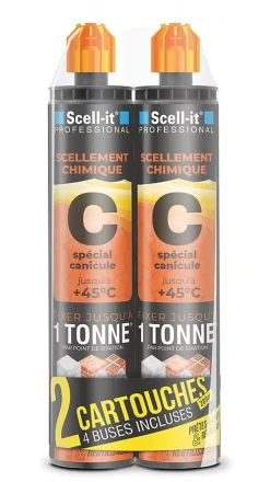 Cartouche de scellement chimique Scell-it 280 ml vendue par 2