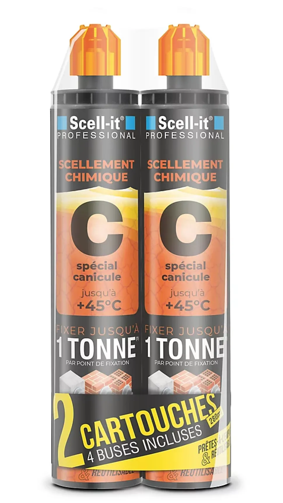 Cartouche de scellement chimique Scell-it 280 ml vendue par 2