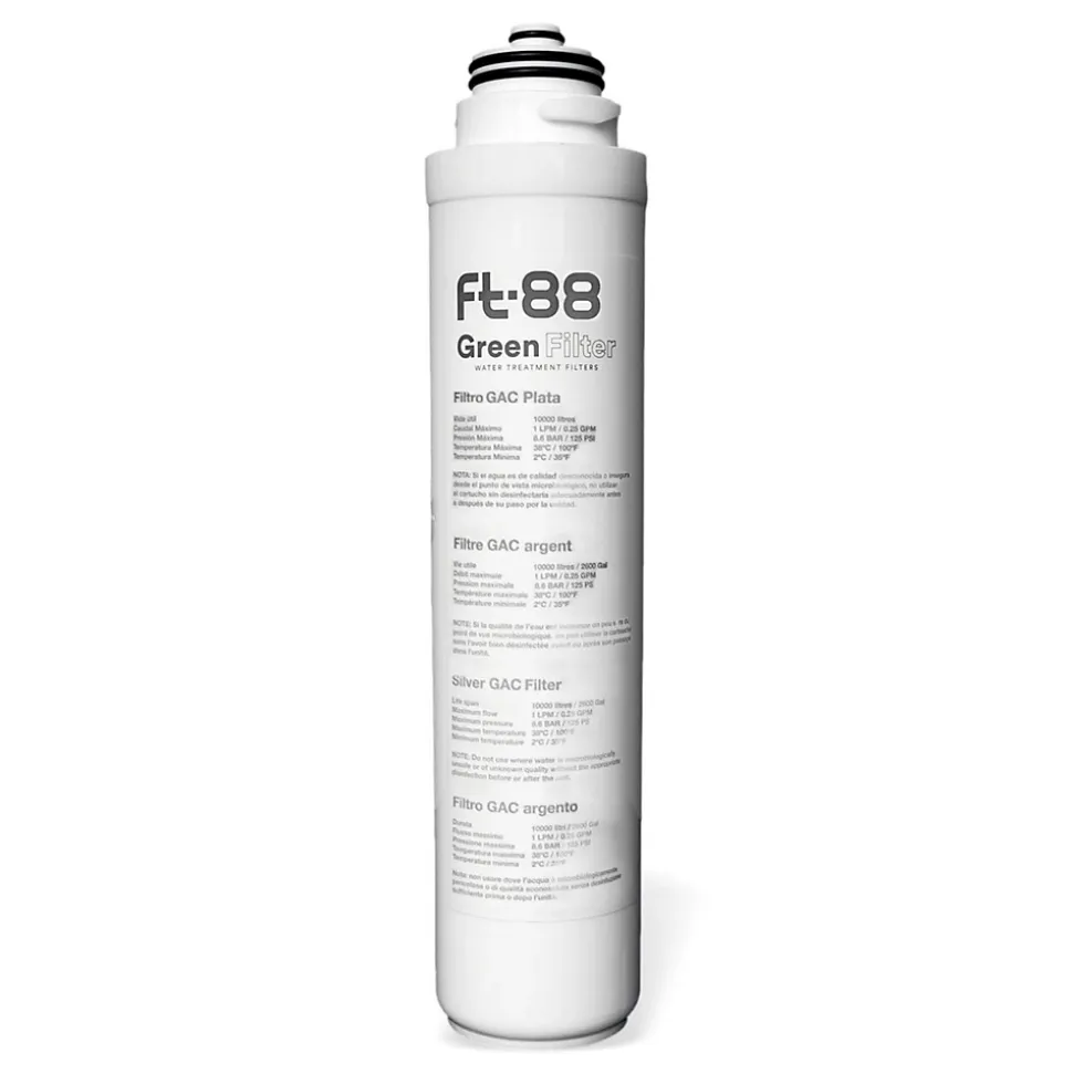 Cartouche Filtre Charbon Actif Argent Ft88 Pour Filtre Sous évier Duo Et Trio Uf