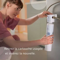 Cartouche pour système de filtration d'eau sous évier Brita Mypure SLIM V-MF