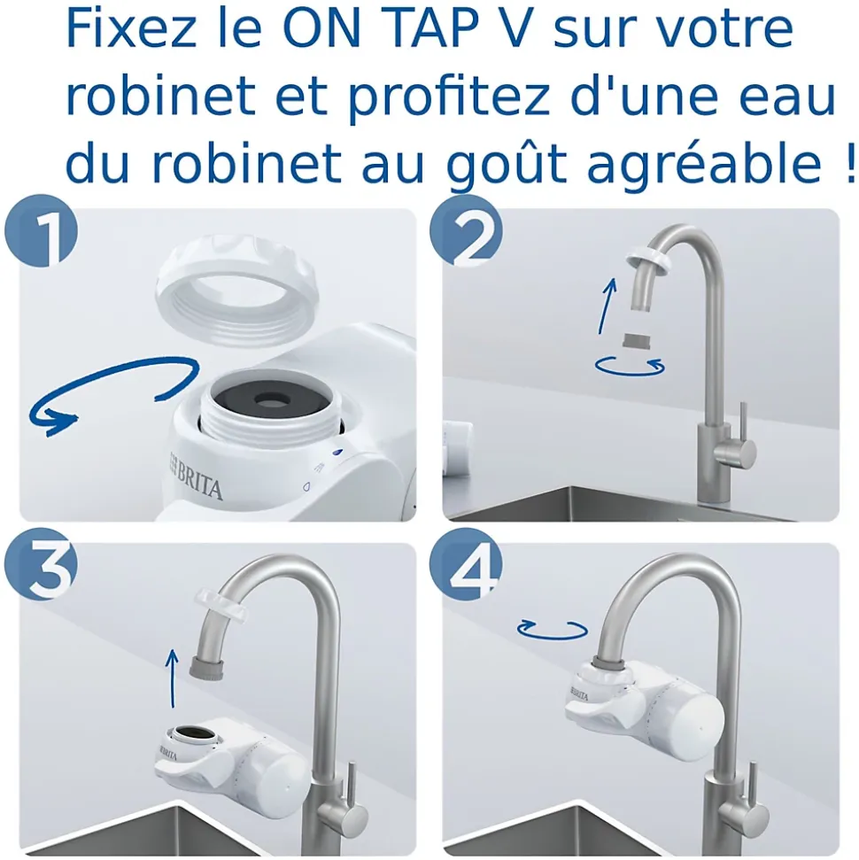Cartouche pour système de filtration sur robinet Brita ON TAP V