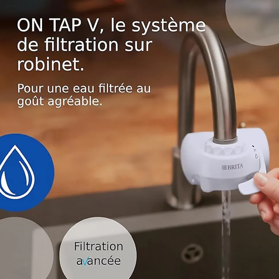 Cartouche pour système de filtration sur robinet Brita ON TAP V