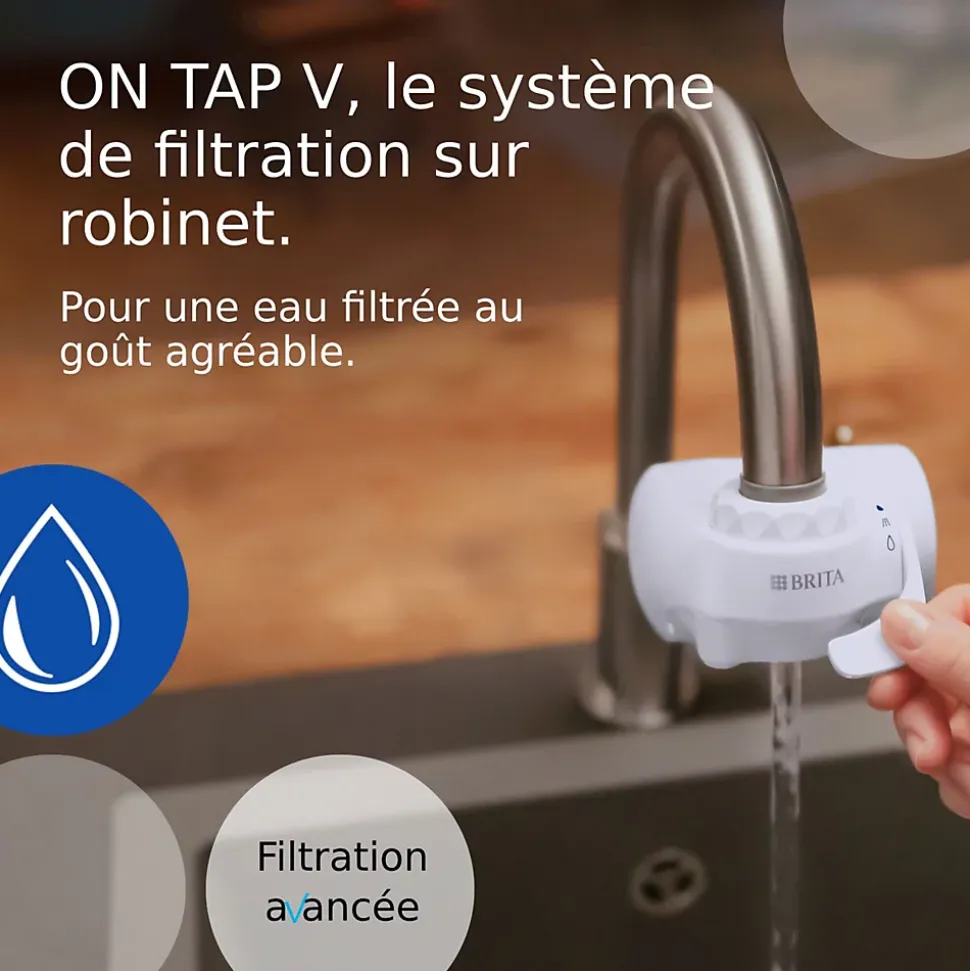 Cartouche pour système de filtration sur robinet Brita ON TAP V