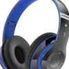 Casque Bluetooth sans Fil 40 Heures avec Microphone HD Intégré bleu noir