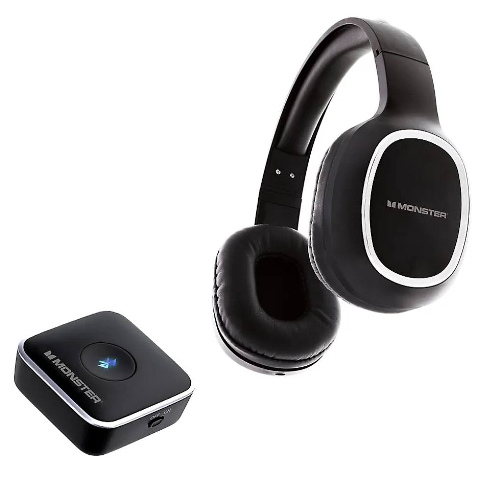 Casque TV émetteur bluetooth Monster noir