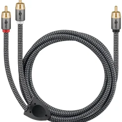 Câble audio 1 RCA mâle - 2 RCA mâles 2 m GOOBAY