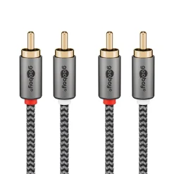 Câble audio 2 RCA mâles gold 1 mètre GOOBAY