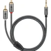 Câble audio Jack 3.5 - 2 RCA mâles 2 m GOOBAY