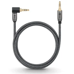 Câble audio Jack 3.5 coudé 90 or 3 m GOOBAY