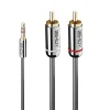 Câble audio Jack 3.5 vers 2x RCA 10 m LINDY