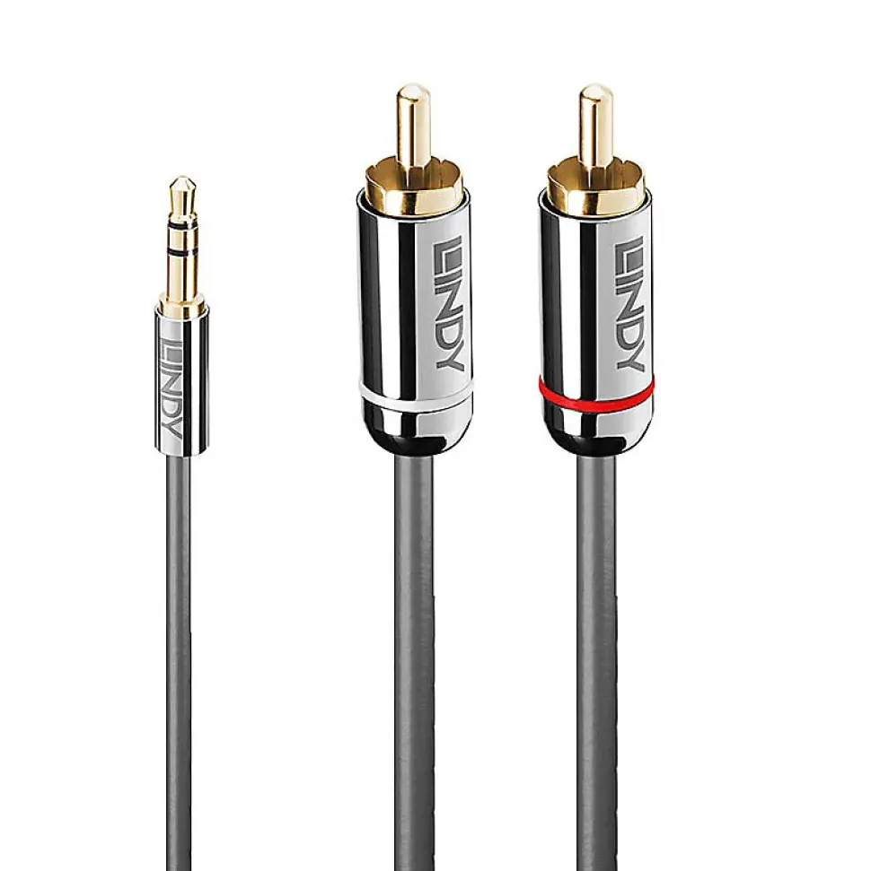 Câble audio Jack 3.5mm - 2x RCA 5 m LINDY
