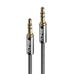 Câble audio Jack 3.5mm Cromo Line 1m LINDY