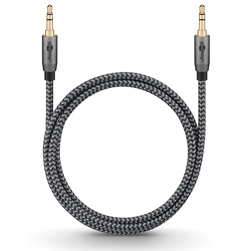 Câble audio Jack 3.5mm gold 2 mètres GOOBAY