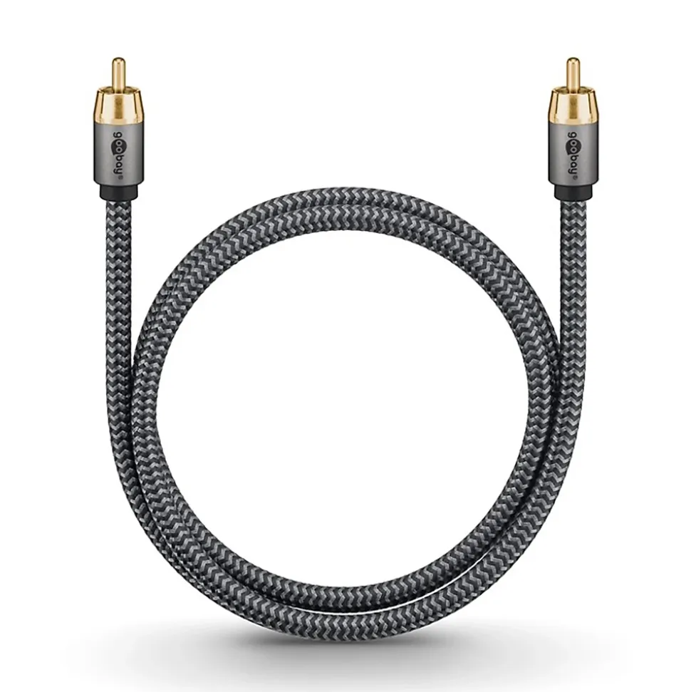 Câble audio numérique RCA coaxial 2 m GOOBAY