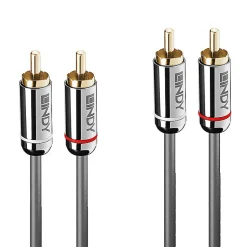 Câble audio 2x RCA Cromo Line 2m LINDY