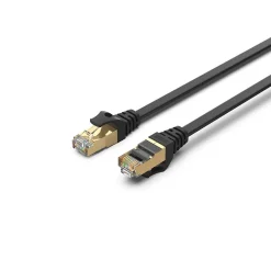 Câble Ethernet CAT 7 15m S/STP plat noir UNITEK