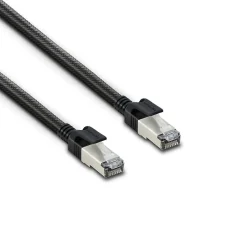 Câble Ethernet RJ45 CAT 8 mâle/mâle tressé - S/FTP 10 m - Metronic 395631