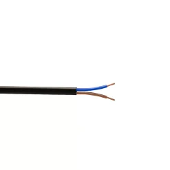 Câble électrique flexible H03VVH2F 2x0,75 mm² Noir - 10 m