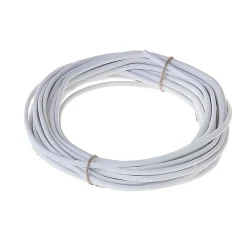 Câble électrique flexible H03VVH2F 2x0,75 mm² Blanc - 10 m