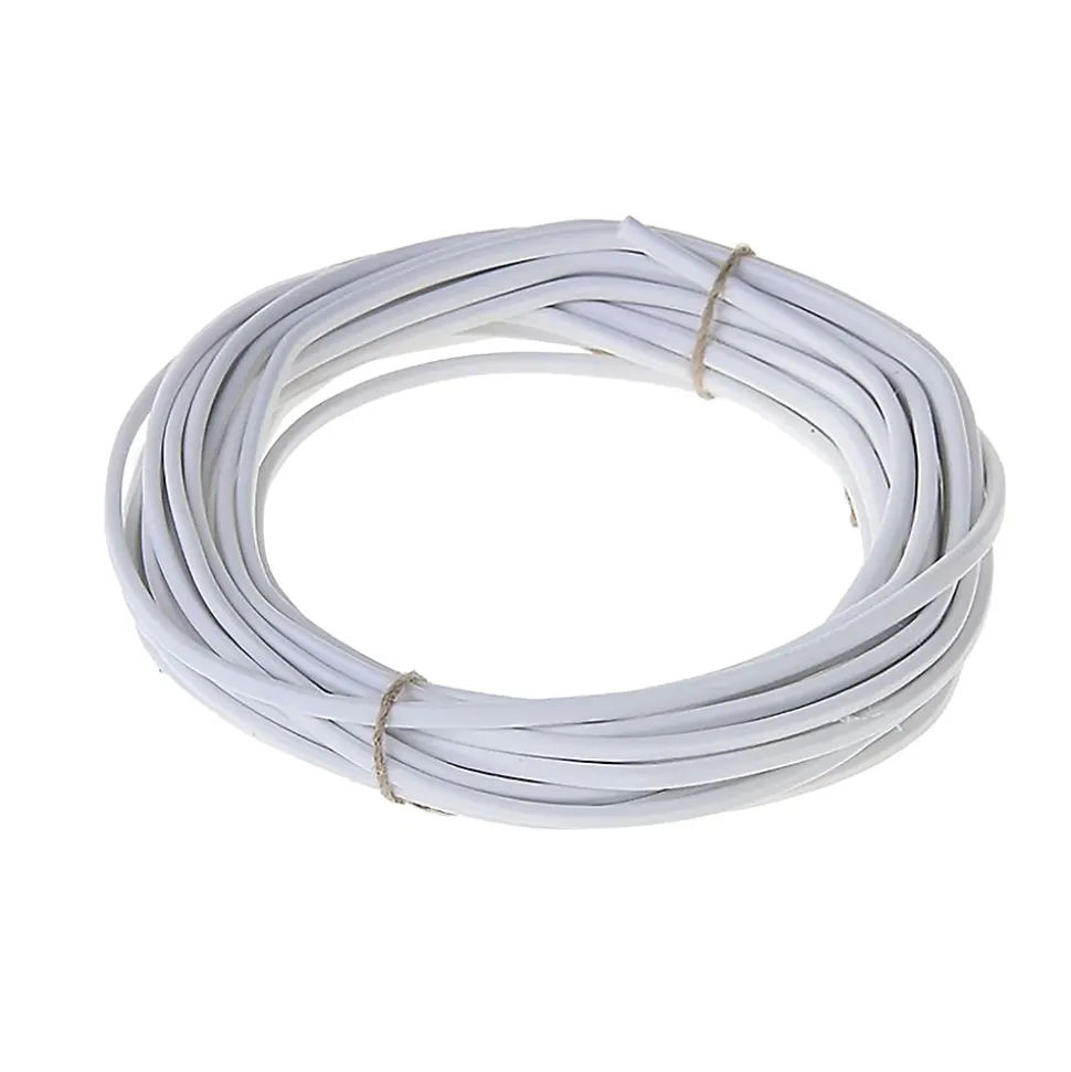 Câble électrique flexible H03VVH2F 2x0,75 mm² Blanc - 10 m