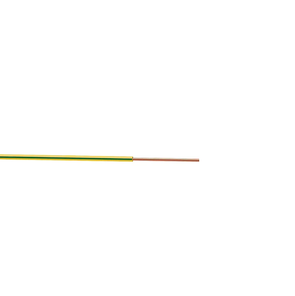 Câble électrique H07VU 1,5 mm² jaune/vert 100 m