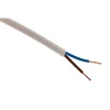 Câble électrique H05VV-F 2x1,5mm² blanc - 25m - Zenitech