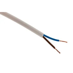 Câble électrique H05VV-F 2x1,5mm² blanc - 50m - Zenitech