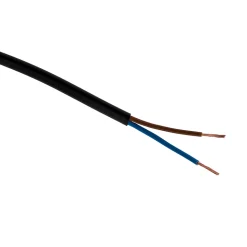 Câble électrique H03VVH2F 2x0,75mm² noir 5m Zenitech
