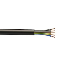 Câble électrique U1000R2V 5x1.5 mm² Noir 25 m