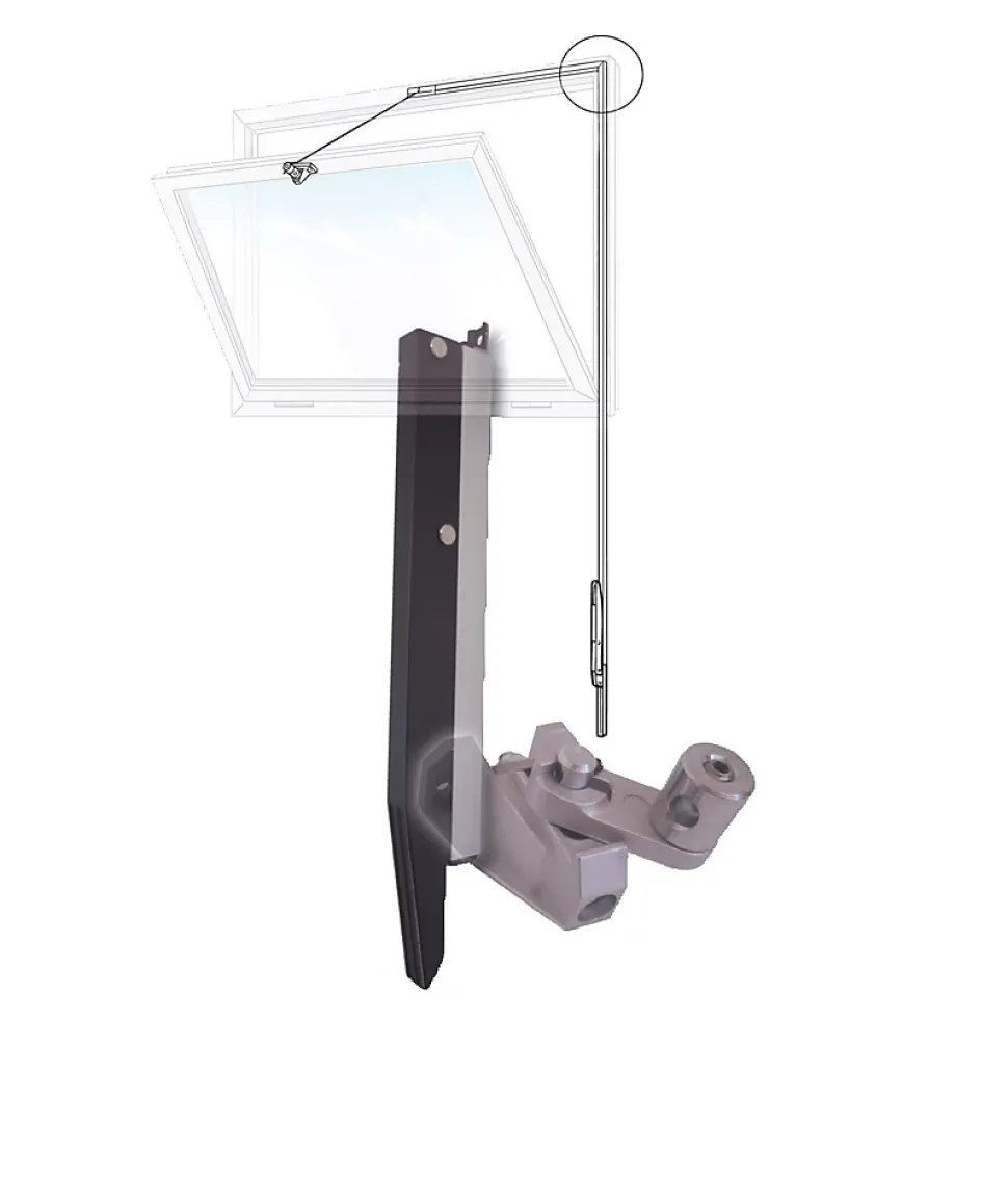 Câble équipé 2,5m pour feme imposte SIROCCO - COMTRA - E70025ZAC