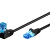 Câble RJ45 Cat6a coudé non blindé 5 m GOOBAY