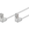 Câble RJ45 Cat5e coudé blindé blanc 50cm GOOBAY