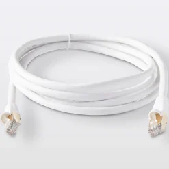 Câble RJ45 Mâle / Mâle blanc Blyss Or, 2 m