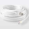 Câble RJ45 Mâle / Mâle blanc Blyss Or, 20 m
