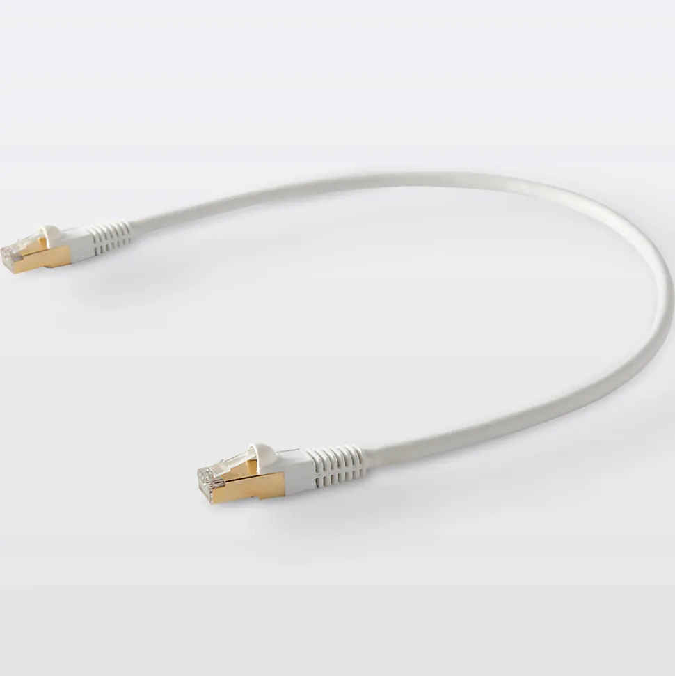 Câble RJ45 Mâle / Mâle blanc Blyss Or, 0.5 m