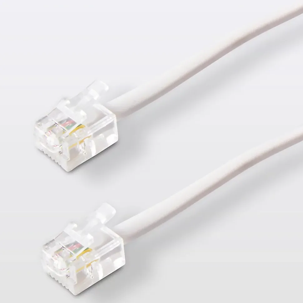 Câble RJ11 Mâle / Mâle blanc Blyss, 10 m