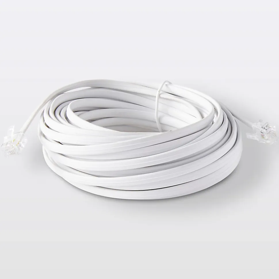 Câble RJ11 Mâle / Mâle blanc Blyss, 10 m