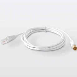 Câble RJ45 Mâle / Mâle Catégorie 6E blanc Blyss, 2 m