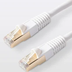 Câble RJ45 Mâle / Mâle Catégorie 6E blanc Blyss, 1 m