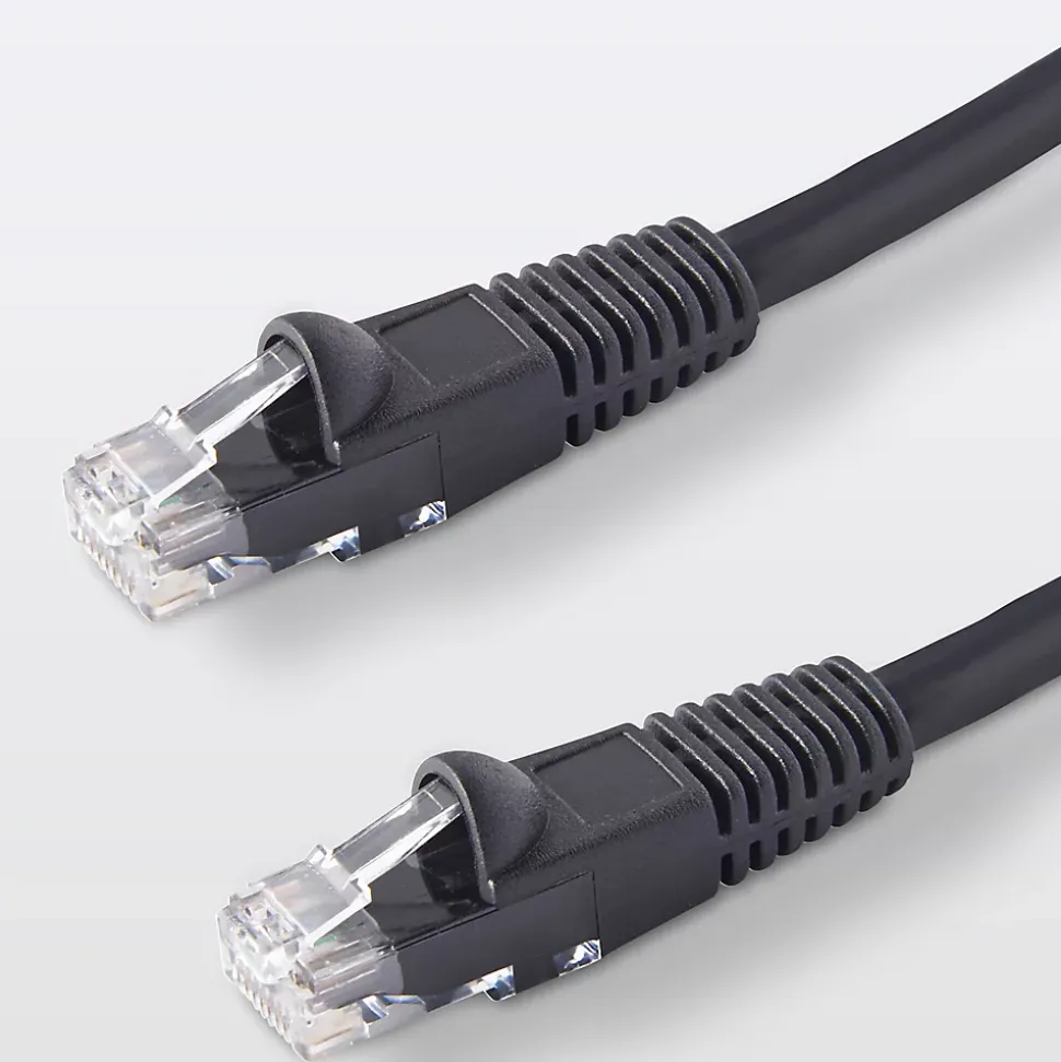 Câble RJ45 Mâle / Mâle Catégorie 5E noir Blyss, 3 m